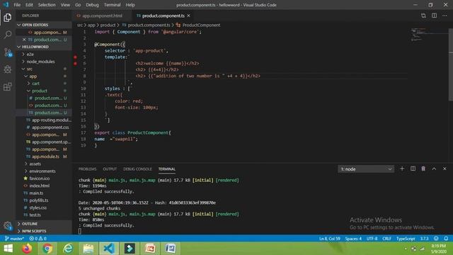 12.Angular Data Binding - Interpolation смотреть онлайн