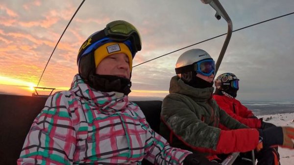 3-х дневный тур в Хибины, горнолыжный курорт.первый раз на сноуборде 🤦