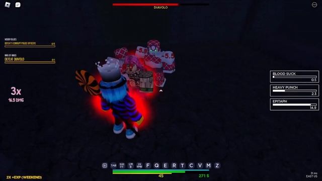 Roblox is unbreakable Diavolo boss fight full fight solo A rank смотреть онлайн