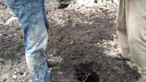 Эксклюзив-строй. Бурение свай под фундамент ручным бензобуром