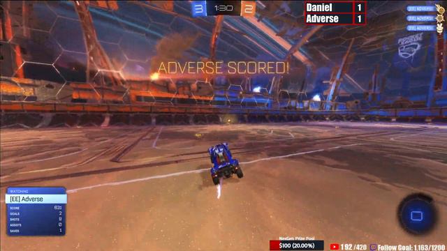 Adverse vs Daniel (Rank 2) | SALT MINE vs NEXGEN | Rocket League 1v1 смотреть онлайн
