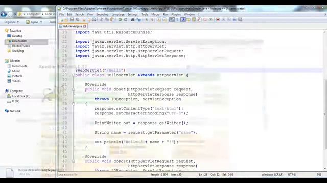 Создание односервлетного приложения в Java с помощью Tomcat смотреть онлайн