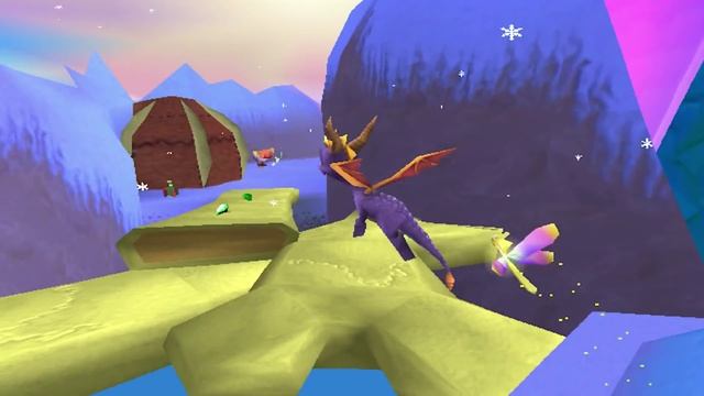 Spyro 2: Gateway to Glimmer (PS1) walkthrough - Crystal Glacier смотреть онлайн