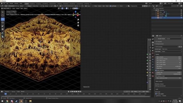 Blender Octane Tutorial | How to make super fast Scifi Mountain scene in Blender Octane смотреть онлайн