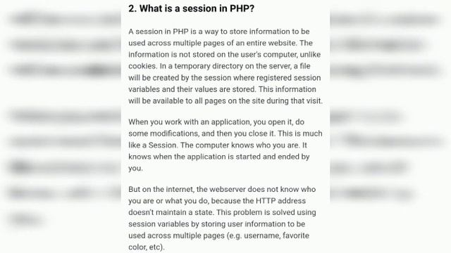What is session in PHP | php interview questions and answers смотреть онлайн