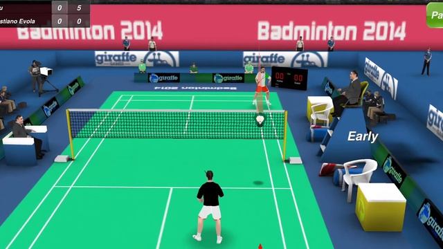 BADMINTON 3D : VS CRISTIANO EVOLA 2 SET GAMEPLAY ANDROID / IOS HD смотреть онлайн