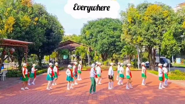 Everywhere Line Dance, Choreo by The Highlander (UK), Demo by Morning Tea LD Class смотреть онлайн