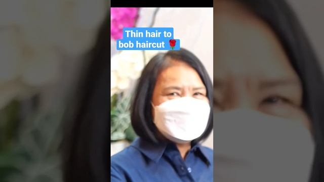 bob haircut for thin hair смотреть онлайн