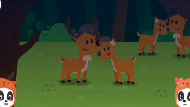 СЕМЬЯ ЖИВОТНЫХ ПЯТНИСТЫЙ ОЛЕНЬ ?