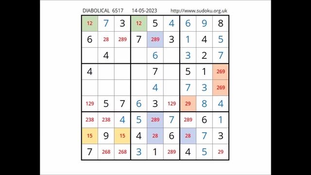 Sudoku Diabólico  14/05/2023