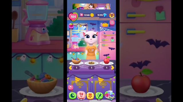 Новый уровень в игре "Моя Говорящая Анджела 2". смотреть онлайн