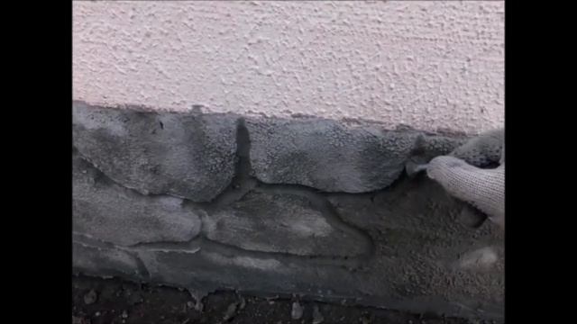Штукатурка фундамента под камень просто. смотреть онлайн