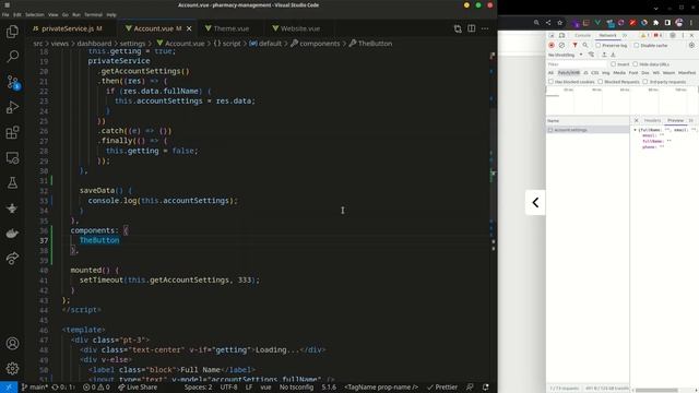 Vue.js 3 Bangla Tutorial: 91. Pharmacy Management Project - 37 Account and website settings смотреть онлайн