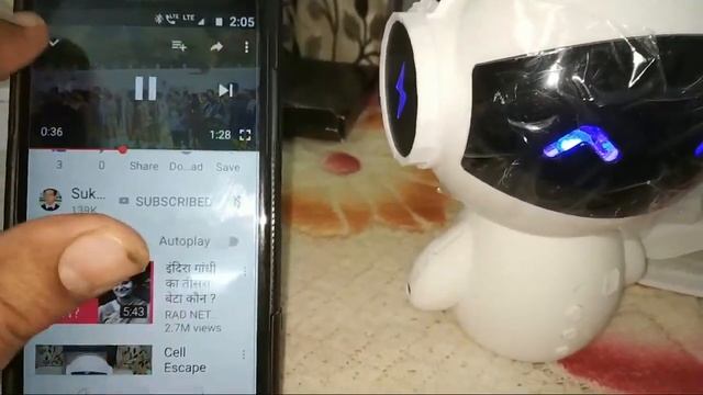 Cell Escape Wireless Mini Robot Speaker with Power Bank : Feature and Live Demo (Hindi) смотреть онлайн
