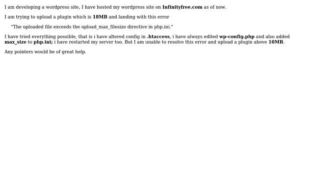 Wordpress: File upload size limit in wordpress and php.ini limit смотреть онлайн