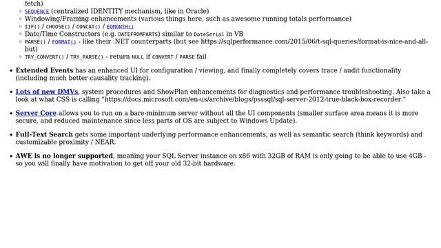 Databases: What are Objective Business Reasons to Prefer SQL Server 2012 over 2008 R2? смотреть онлайн