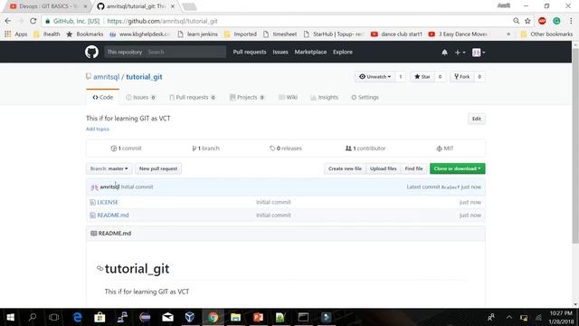 #devops #devsecops #tutorial #git Devops : GIT HUB repo creation, git clone(II) смотреть онлайн