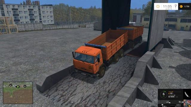 FS2015 - Один российский край - 31 - собираем траву на силос и возим урожай