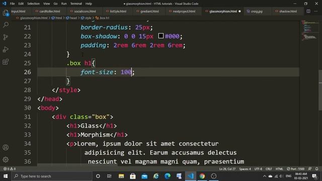 glassmorphism effect using css backdrop filter property смотреть онлайн
