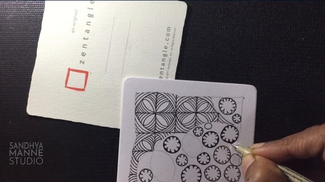 A Zentangle Mini Project, STRING SAFARI #12 for beginners смотреть онлайн