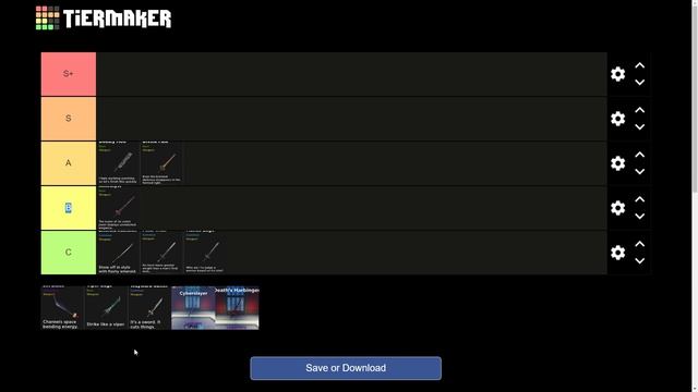 The ULTIMATE Weapon Tierlist in [??ALPHA] Kaizen Roblox.. смотреть онлайн
