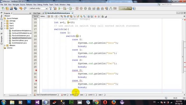 How to Nested Switch Statements in Java Netbeans смотреть онлайн