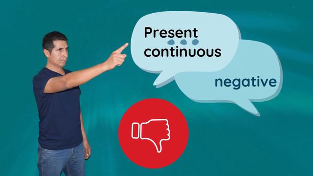 Sentences using present continuous, affirmative and negative смотреть онлайн