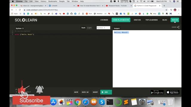 How to Use SoloLearn-Python Code Playground смотреть онлайн