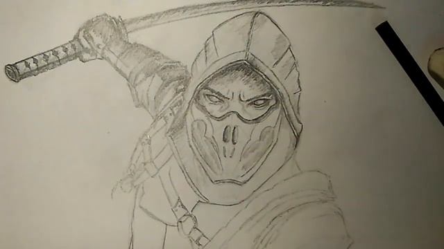 Pencil Drawing | Scorpion - Mortal Kombat 11 (MK11)