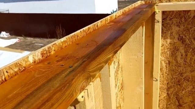 Обрабатываю доски каркаса жидким стеклом Виды со стремянки смотреть онлайн