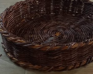 МК. Круглый поднос из бумажной лозы. Часть 2. #196(2)