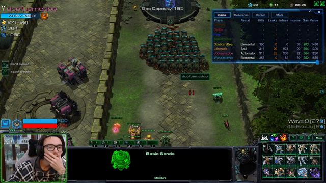 The Worst Chaos Player Ever?: Squadron Tower Defense : Starcraft 2 Gameplay смотреть онлайн