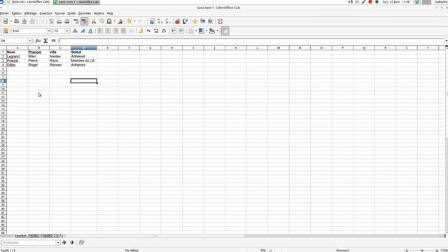 Publipostage, étiquette et liste étape 1 (Libre Office) смотреть онлайн