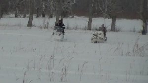 Короткий и длинный буран в снегу. Какой все-таки ЛУЧШЕ!? Покатушки по снегу. Сравнение двух буранов