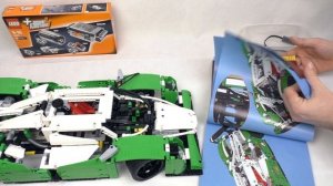 LEGO Technic 42039+8293. Моторизация Гоночного автомобиля
