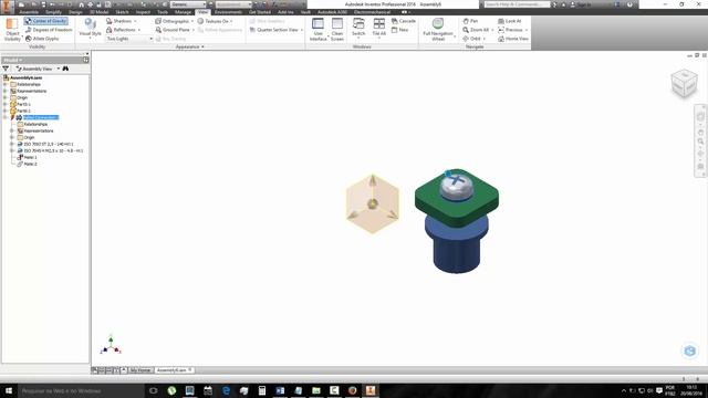249 Autodesk Inventor Assembly Comando Center of Gravity смотреть онлайн
