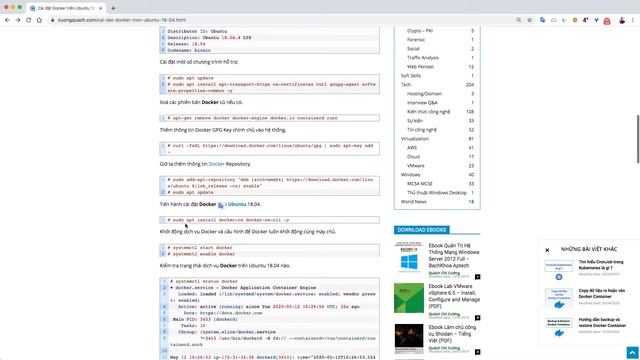 Hướng dẫn cài đặt Docker trên Ubuntu 18.04 | Docker смотреть онлайн