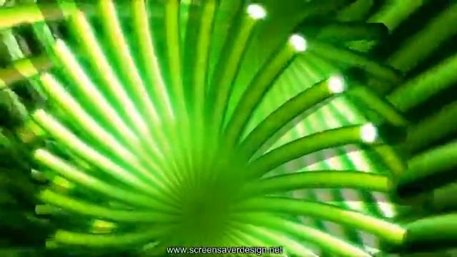 Green 3D Screensaver - 3D Скринсейвер с абстрактной анимацией смотреть онлайн