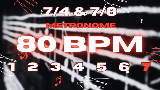 80 BPM - 7/4 & 7/8 Metronome смотреть онлайн