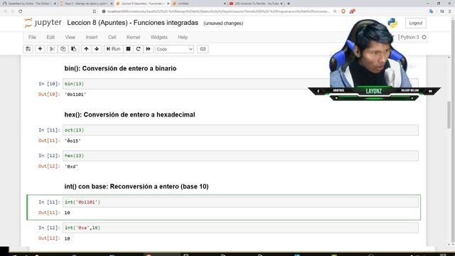 programando con #python conversiones #binario #octal #hexadecimal parte 1 смотреть онлайн