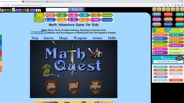 Math Quest - Quest Guide - Introduction смотреть онлайн