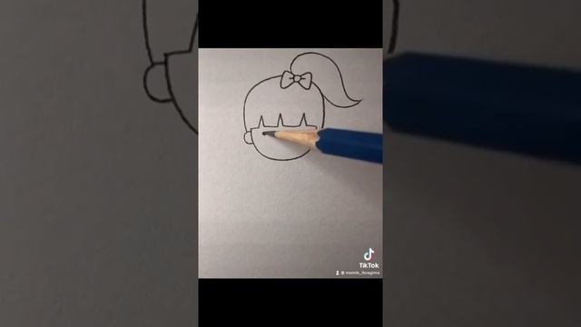 Простой способ нарисовать девочку. ??♀️Учимся вместе с ребенком.? смотреть онлайн