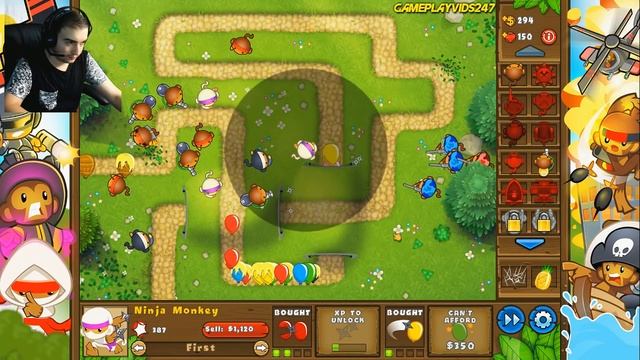 Bloons TD 5 Gameplay Pt 1 - Monkey Lane Is Insane! - PC Walkthrough Strategy - GPV247 смотреть онлайн