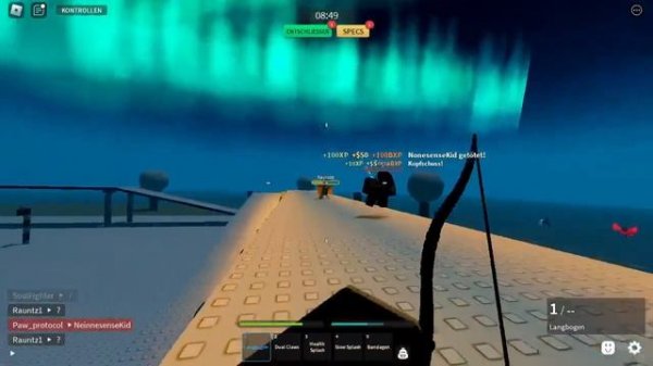 Геймплей с луком #1 (Combat warriors)