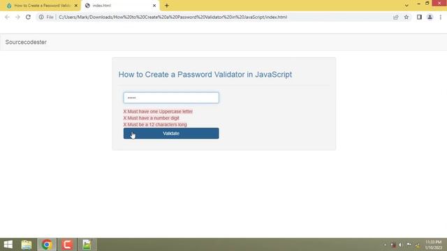 How to Create a Password Validator in JavaScript смотреть онлайн