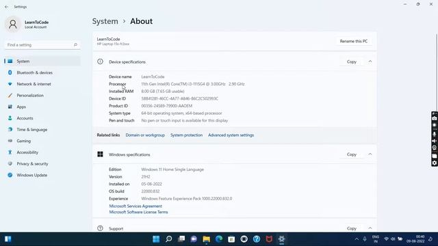 How to check system properties processor, windows version, installed RAM,32/64 Bit operating system смотреть онлайн