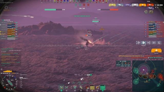 Cruiser Belfast '43 7 Kills & 130k Damage | World of Warships Gameplay смотреть онлайн