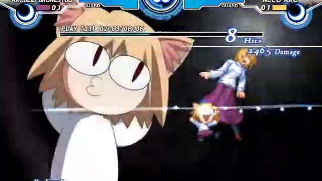 Melty Blood Actress Again Current Code- C-Neko-Arc Combo #1 смотреть онлайн