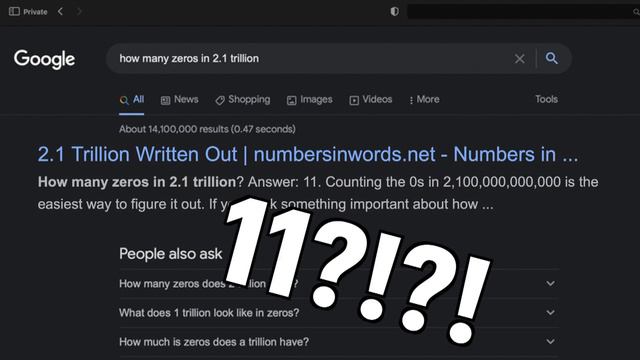 He missed it by that much : POP QUIZ!: How many zeros in 2.1 trillion? смотреть онлайн