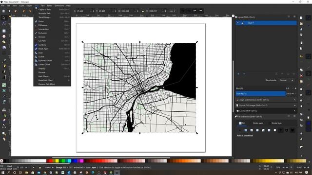 Inkscape Tutorial - Easy Map Creation for Laser Engraving! смотреть онлайн